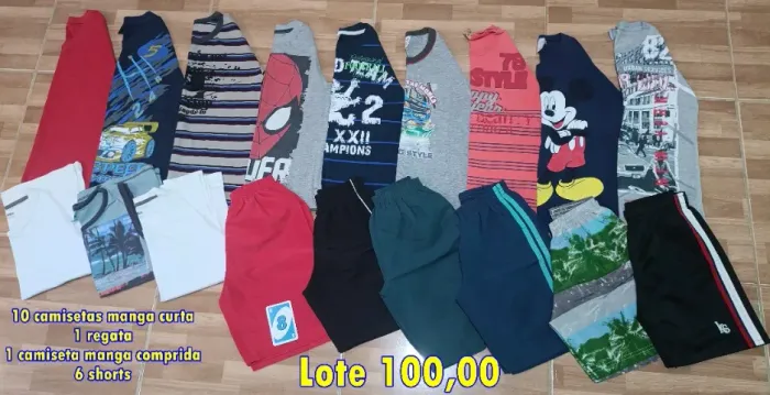 Lote desapego de roupas verão menino 8 anos