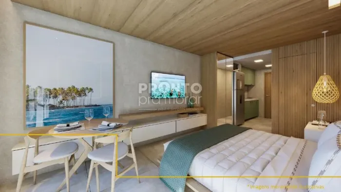 Apartamento com 1 quarto em Ponta de Serrambi
