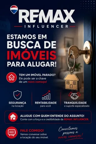 Alugamos seu imovel RE/MAX INFLUENCER