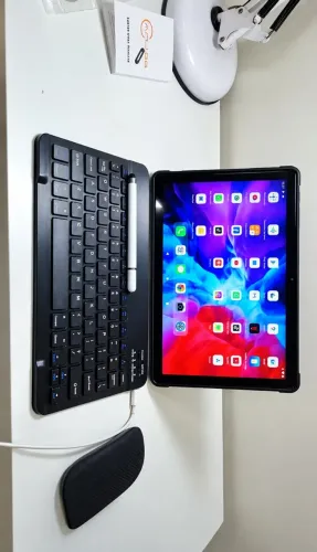 Tablet 10.1 com Teclado+Mouse 6GB RAM 128GB Android 13 Câmera 50MP - CINZA OU PRETO
