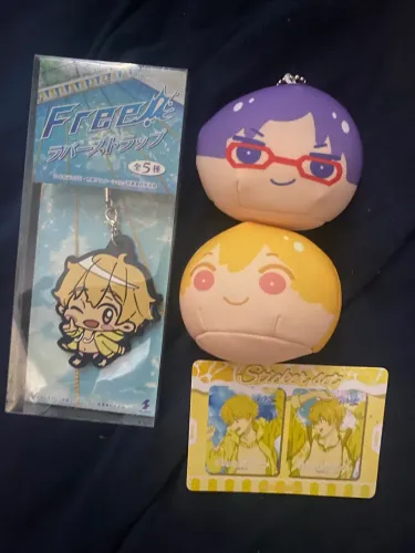 Kit Nagisa Free! Iwatobi - Pelucia chaveiro card