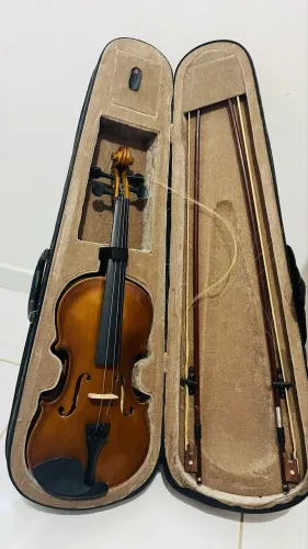 Violino 4/4 iniciante + kit de reposição de peças novas 
