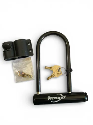CADEADO COM TRAVA U-LOCK PARA BIK E MOTO