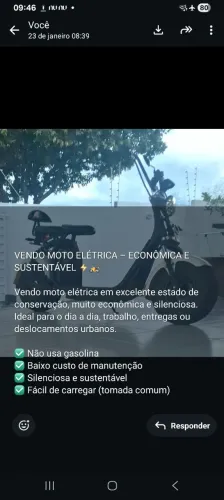 Vendo scooter elétrica 