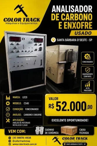 Analisador de Carbono e Enxofre