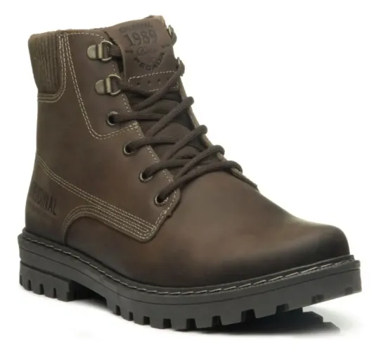 Bota coturno pegada marrom masculino TAM 39 NOVA*