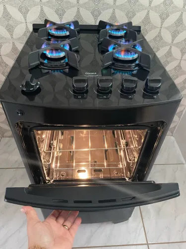 Fogão Mesa Vidro Automático ESTADO DE NOVO - Entrego !