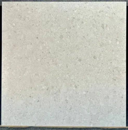 Porcelanato retificado 91x91 acetinado "Terrazzine Bianco"- R$75,90m²