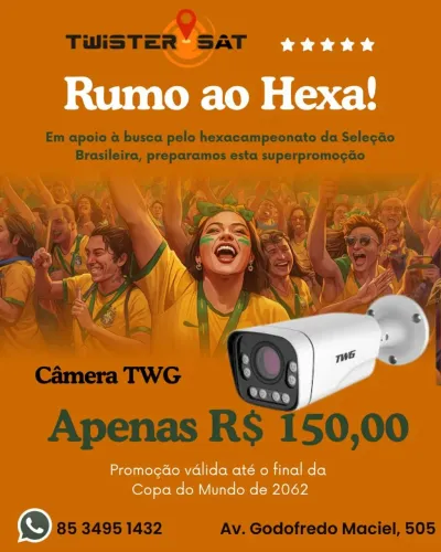 Câmera TWG Promoção Copa do Mundo 2026