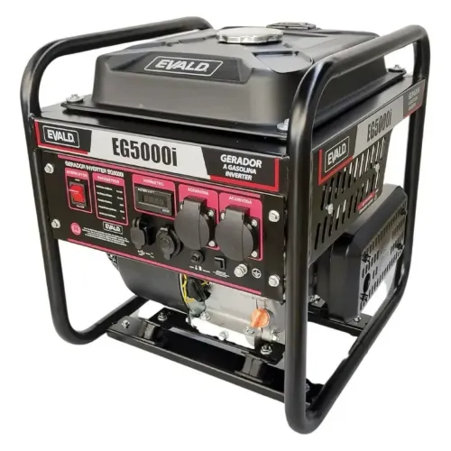 Gerador de Energia Gasolina 4.5 KVA Inverter Digital 220V EG5000I EVALD