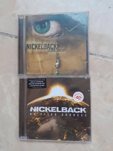 Lote 2 CDs Nickelback - No Fixed Adress (lacrado) + Silver Side Up