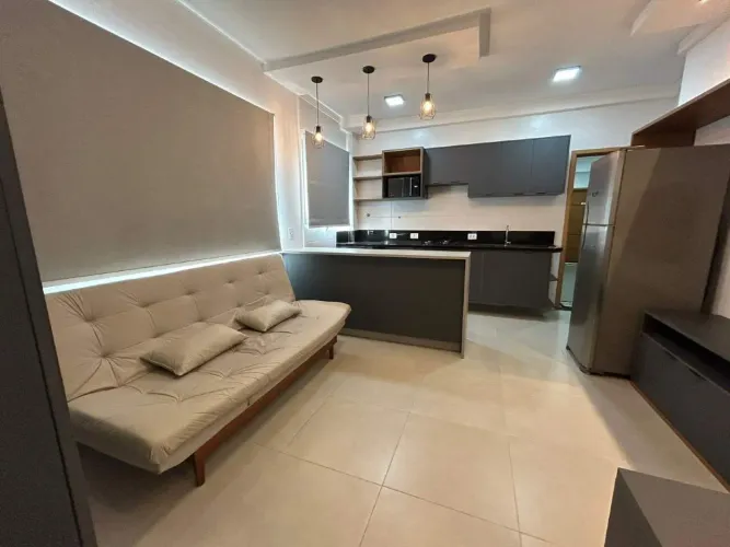 Studio à venda em Santos com móveis planejados e lazer