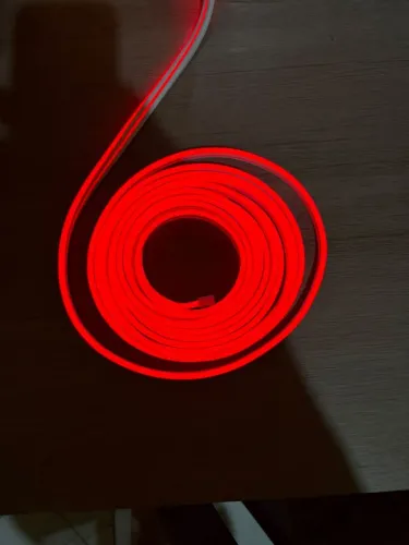 Fita Neon LED verde e vermelho 5 Metros 12V + Fonte - Iluminação Decorativa GOREMI