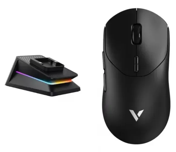 Mouse Gamer Rapoo VT2 MAX 8000Hz Sem Fio PAW3950 com Dock de Carregamento - Novo, Lacrado