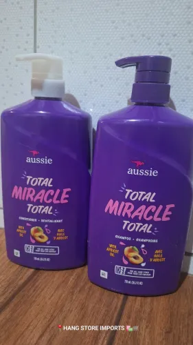 KIT AUSSIE TOTAL MIRACLE 7 EM 1<br>SHAMPOO + CONDICIONADOR 778 ML