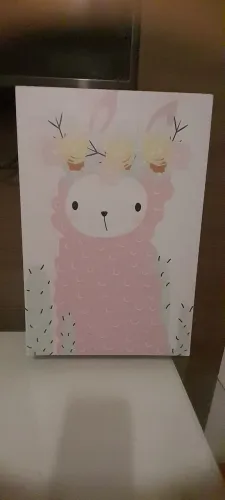 Quadro infantil ilhama para meninas