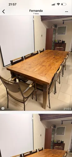 Mesa madeira demolição