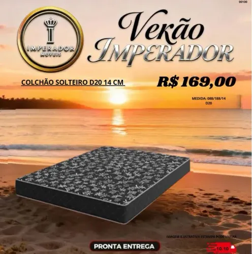 COLCHÃO SOLTEIRO 14 CM ALT. - DIRETO DE FABRICA