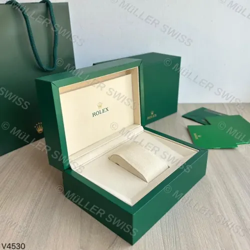 Caixa Rolex Verde de Madeira Completa