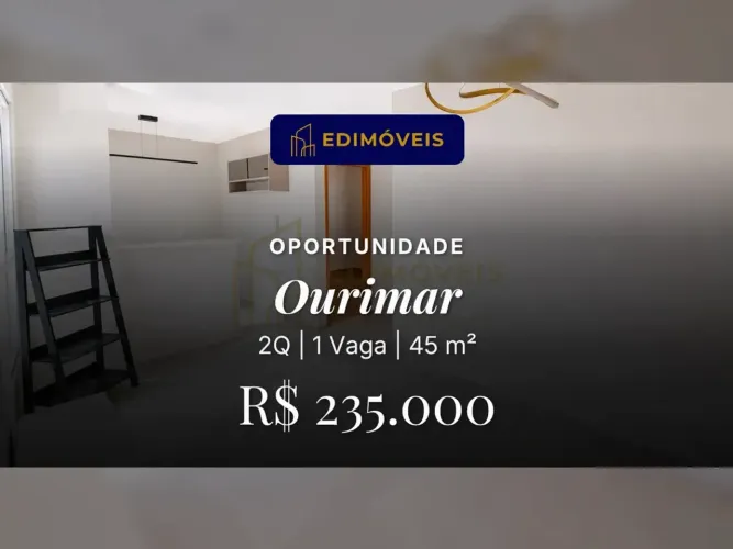 Ourimar| Apartamento 2 quartos com piscina e salão de festas, ideal para a família