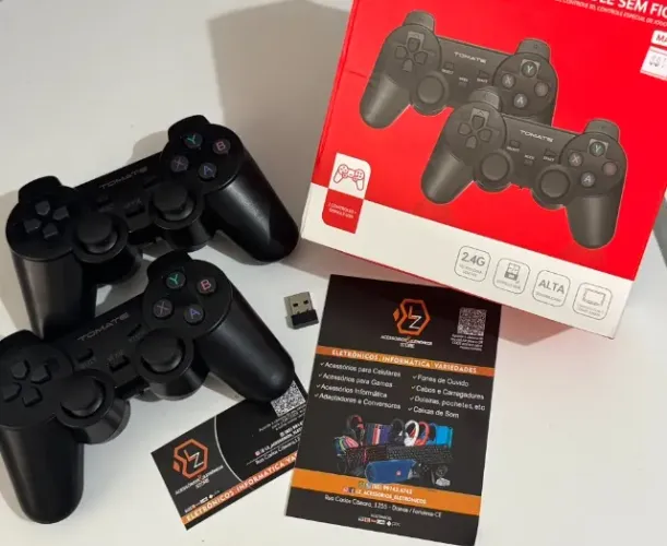 Kit com 2 Controle Para Jogos Smart TV Notebook Pc