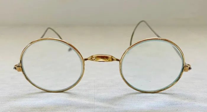 Óculos Vintage Windsor Antigo Original - Folheado A Ouro (Sem Oxidação)
