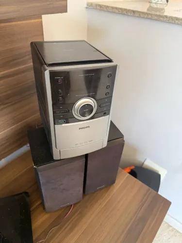 ? MICRO SYSTEM PHILIPS MCM166 - COMPLETO COM 2 CAIXAS