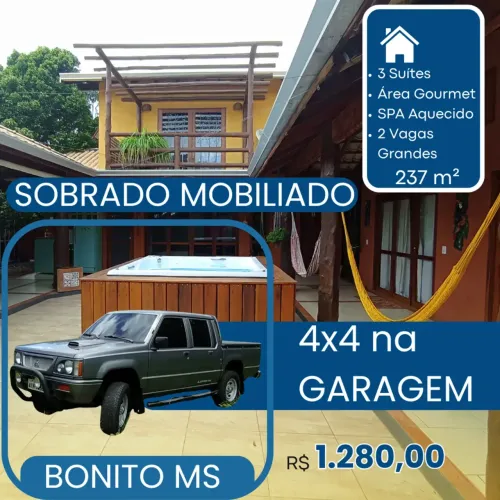 Casa para venda possui 237 metros quadrados com 3 quartos em Formoso - Bonito - Mato Gross