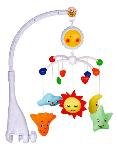 Mobile Musical Giratório Infantil para Berço Sol Braskit