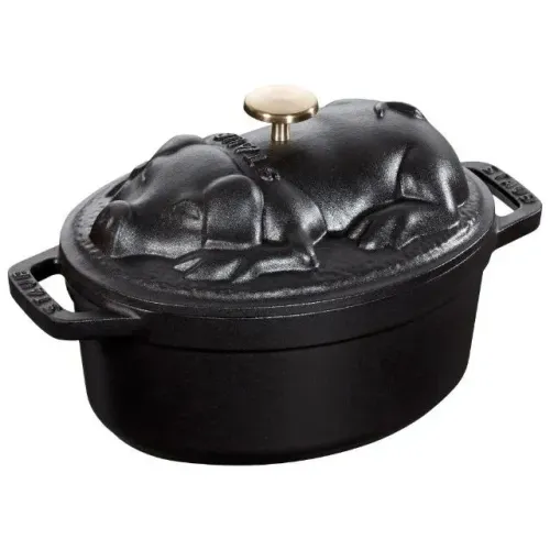 Frete Grátis!!! Panela Francesa Pig Auto Relevo Staub