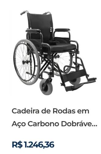 CADEIRA DE RODAS DE CARBONO DOBRÁVEL