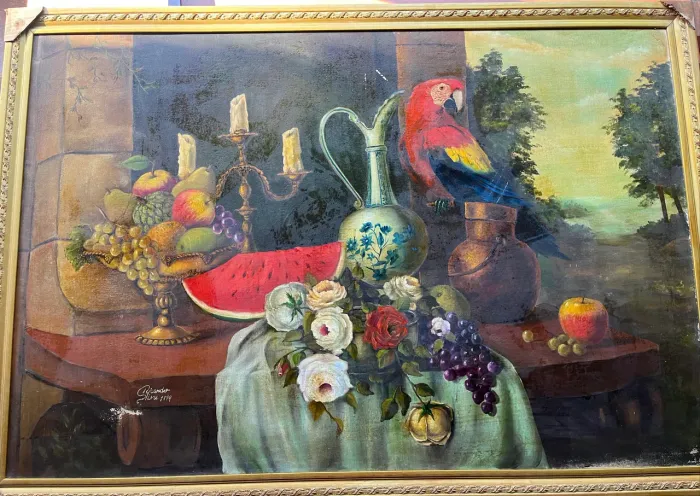 QUADROS EM ÓLEO SOBRE TELA + MOLDURA