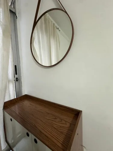 Espelho Decorativo Orgânico  com Alça - Estilo Moderno