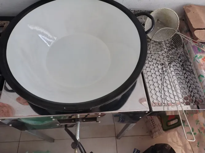 Fogão a gás pasteleiro em aço inox