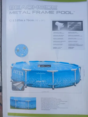 Estrutura Metálica Para Piscina Intex 4.500L(apenas a estrutura)