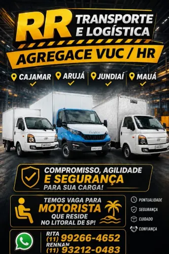 ESTAMOS AGREGANDO VEICULOS PARA OPERAÇÃO MADEIRA MADEIRA VAN/VUC