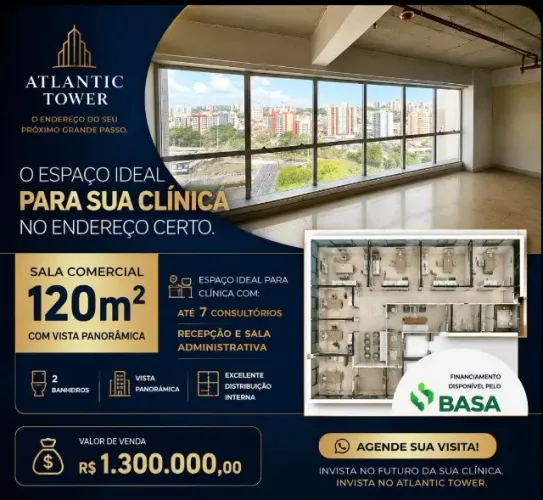 Vendo Sala no Atlantic Tower, torre Medial