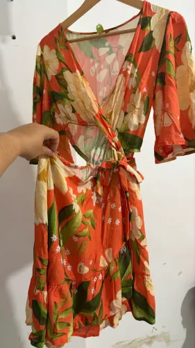 Vestido farm laranja