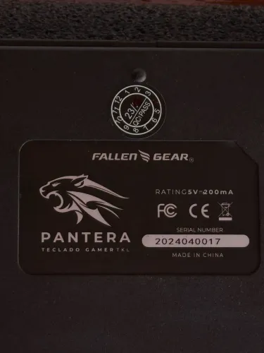 Teclado Mecânico Fallen Pantera Pro TKL 