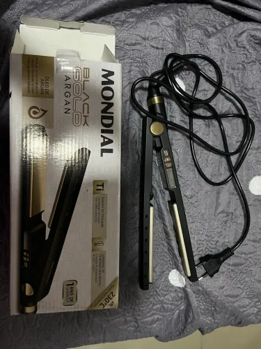 Prancha Alisadora Mondial Black Gold Argan