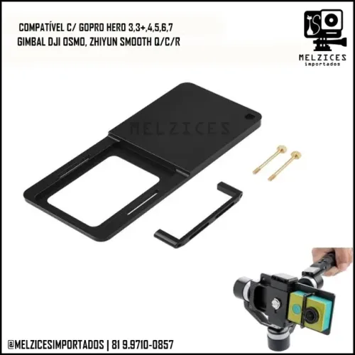 Adaptador de Gimbal para GoPro e Similares