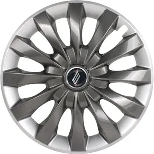 Jogo 4 Peças - Calota Aro 13 Flap 4x100 / 4x108 - Graphite Silver - Elitte