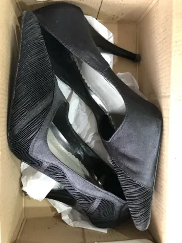 Sapato Scarpin cetim preto TAM 36