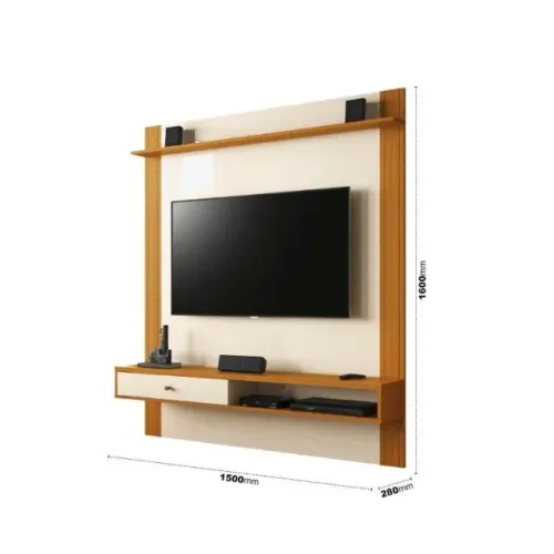 Painel Crono Para TV Até 55'' Portas Basculantes e puxadores ABS! Frete + Montagem Grátis