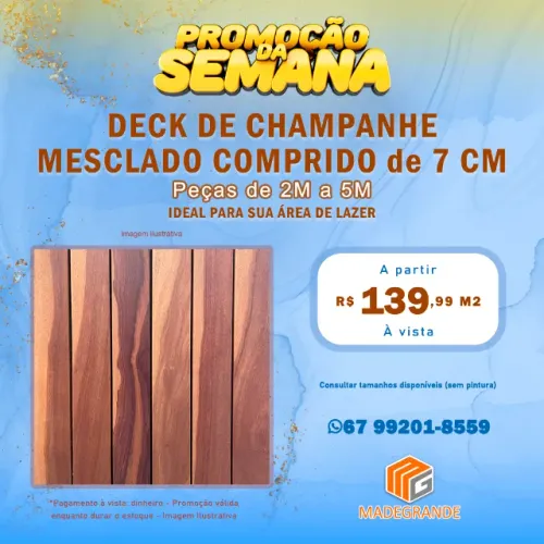 Deck de Madeira Promocional - Imperdível
