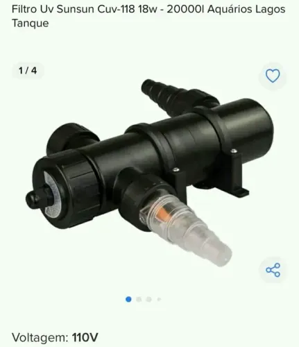 Filtro uv aquario e lagos