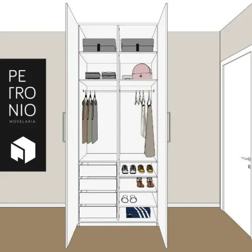 armario de mdf novo 100cm