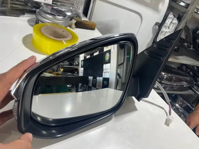 Retrovisor Elet Retrátil C/pisca Crom Hilux 2016 Até 2023