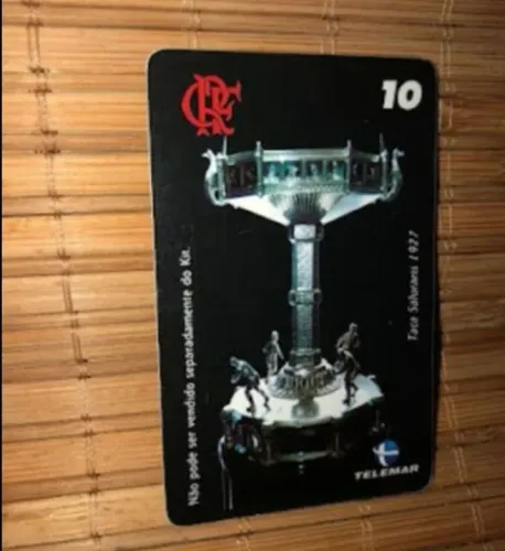 Cartão Telefônico antigo Flamengo da Taça Salutaris