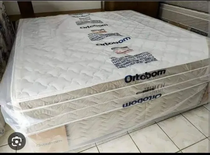 cama box ortobom super Kimg molas ensacadas colchao  de 30 cm novo